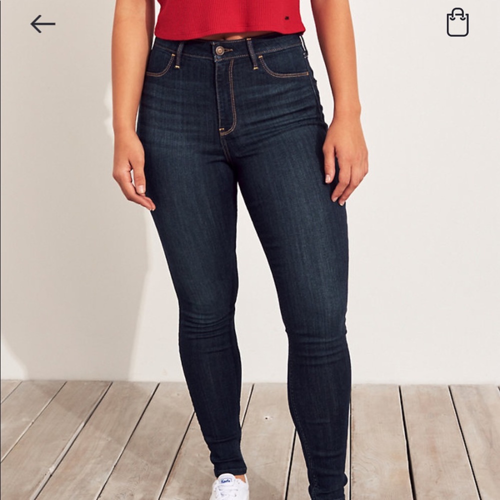 hollister high rise jeans